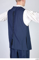  Photos Medieval Monk in Blue suit 1 19th century Historical clothing Monk blue vest upper body white shirt 0006.jpg